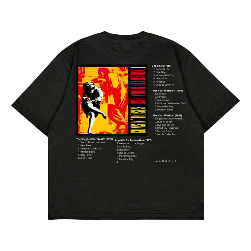 Guns N Roses Unisex Heavyweight BLACK - Image 2